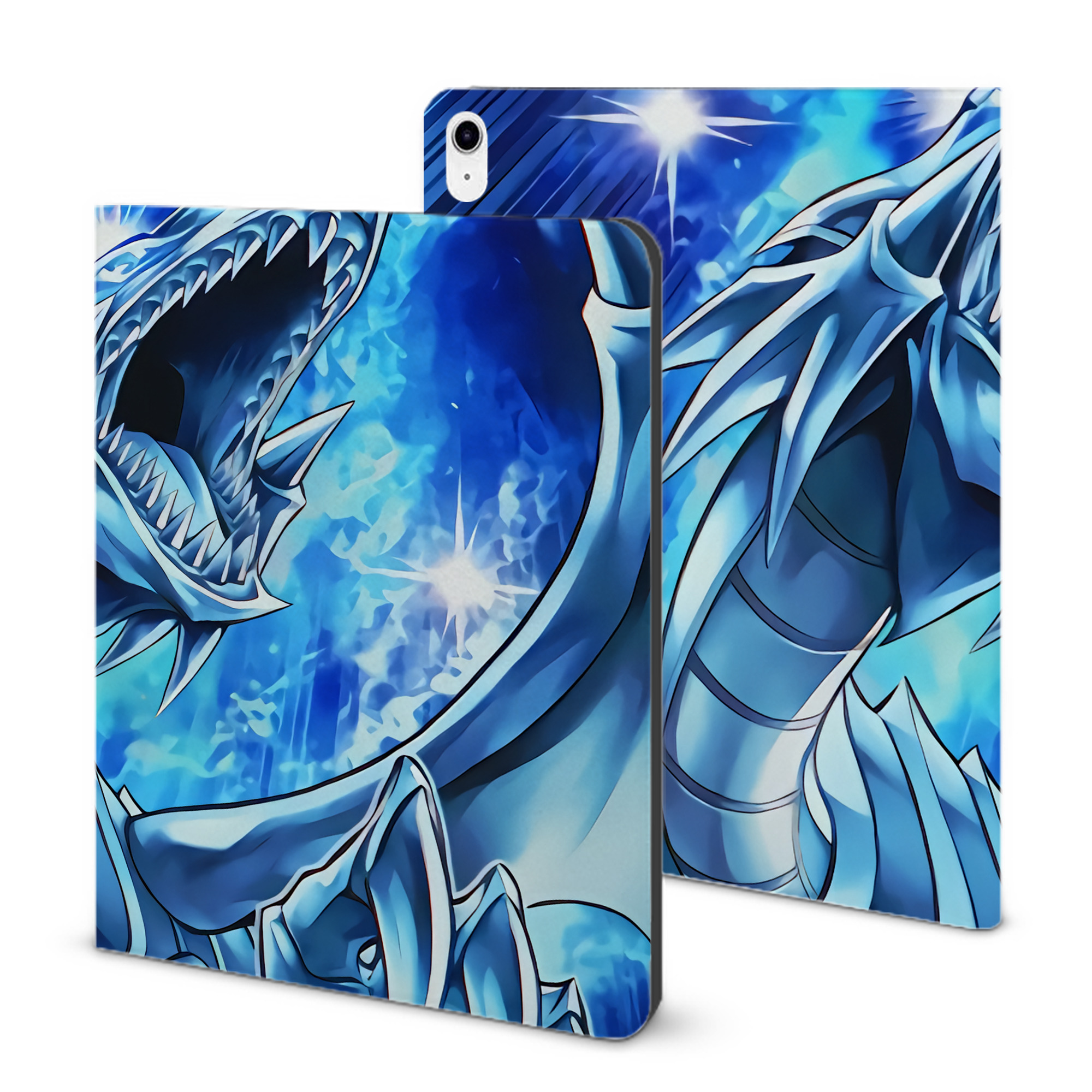 （画像用） 遊☆戯☆王 Yu-Gi-Oh! IPad ケース ブック型 PUレザー TPU 耐衝撃 軽量 薄型 ペン収納なし 全面保護 IPad 各モデル対応